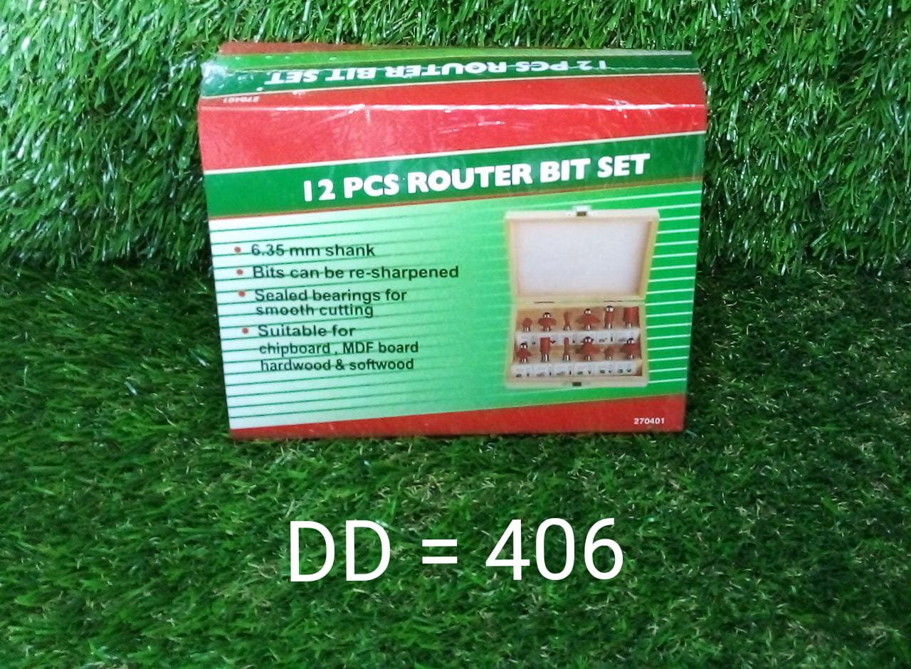 0406 -12 / 15pcs Milling Cutter Router Bit Set 0406 -12 / 15pcs Milling Cutter Router Bit Set